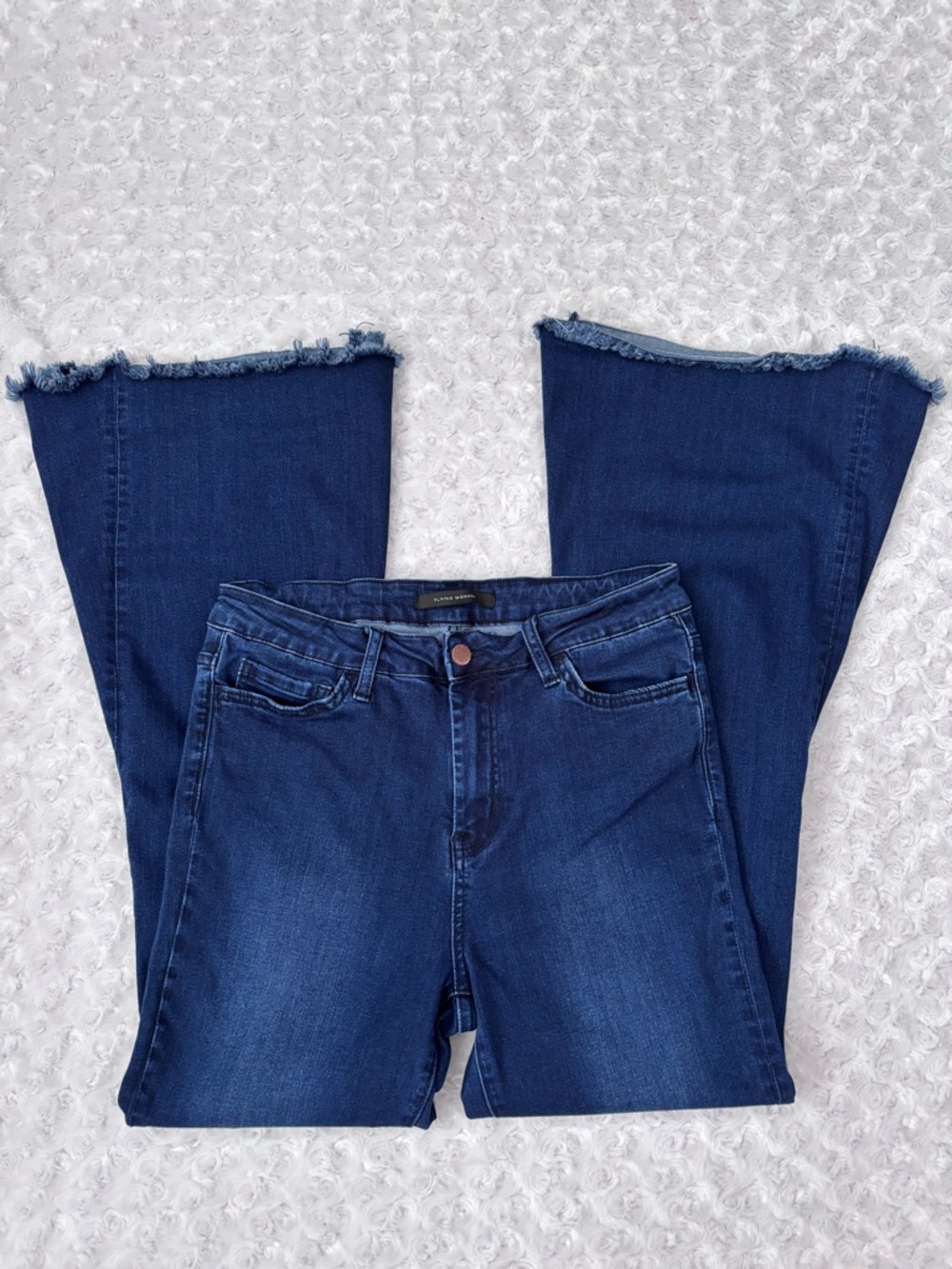 Flying Monkey High‑Rise Super Flare Jeans | Size 29 | Dark Wash - Picture 2 of 8
